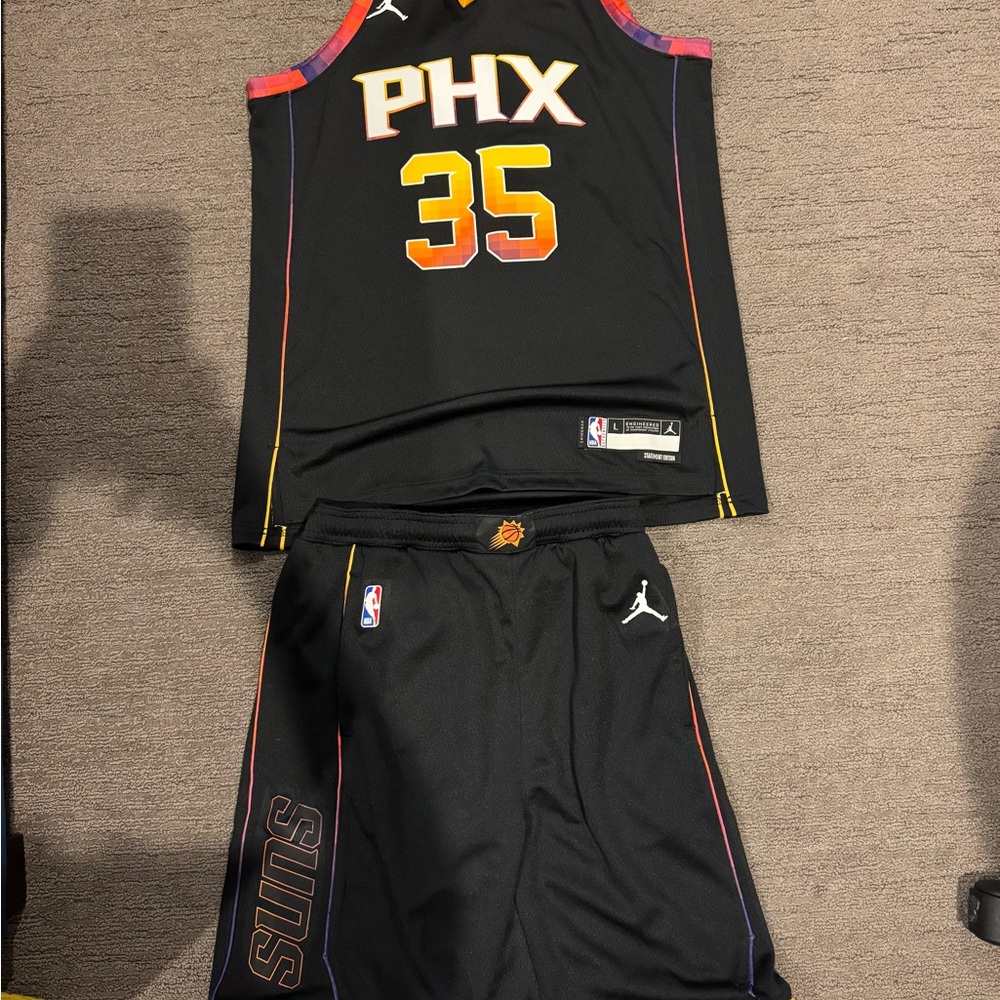 NWT PHX SUNS DURANT Basketball Jersey and Shorts Set (sensor attached)